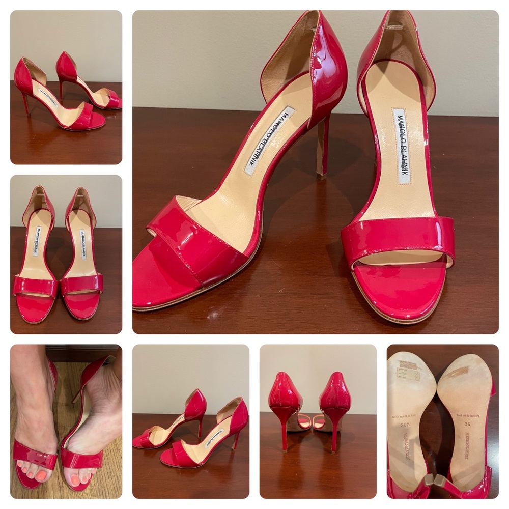 New Manolo Blahnik Fuschia Stiletto - READ DES!